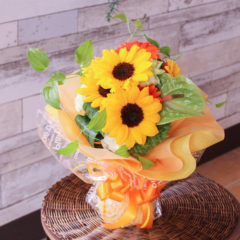 花束「ひまわりのおくだけブーケ」
